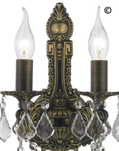 Load image into Gallery viewer, AMERICANA 2 Light Wall Sconce - Edwardian - Antique Bronze Style - Designer Chandelier 
