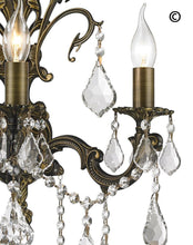Load image into Gallery viewer, AMERICANA 3 Light Wall Sconce - Antique Bronze Style - Designer Chandelier 
