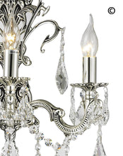 Load image into Gallery viewer, AMERICANA 3 Light Wall Sconce - Silver Plated - Designer Chandelier 
