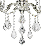 Load image into Gallery viewer, AMERICANA 3 Light Wall Sconce - Silver Plated - Designer Chandelier 
