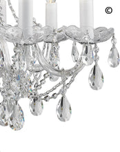 Load image into Gallery viewer, Bohemian Brilliance 7 Arm Crystal Chandelier- CHROME - Designer Chandelier 
