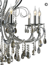 Load image into Gallery viewer, NewYork Princess 10 Arm Chandelier - SMOKE - W:90 - Designer Chandelier 
