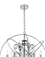 Load image into Gallery viewer, NewYork Princess ORB Outer - 6 Arm Chandelier - SMOKE - W:62
