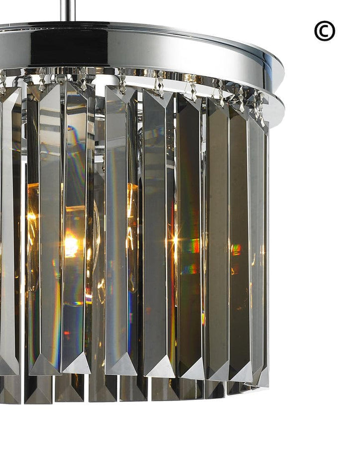 NewYork Oasis Open Ring Chandelier- Smoke Finish - W:30cm - Designer Chandelier 