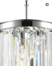 Load image into Gallery viewer, NewYork Oasis Open Ring Chandelier- Clear Finish - W:30cm - Designer Chandelier 
