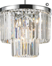 Load image into Gallery viewer, NewYork Oasis Chandelier- 2 Layer - Clear Finish - W:40cm - Designer Chandelier 
