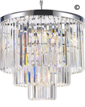 Load image into Gallery viewer, NewYork Oasis Chandelier- 3 Layer - Clear Finish - W:50cm - Designer Chandelier 
