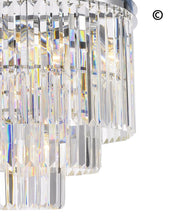 Load image into Gallery viewer, NewYork Oasis Chandelier- 3 Layer - Clear Finish - W:50cm - Designer Chandelier 
