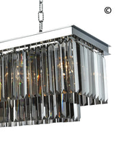 Load image into Gallery viewer, Oasis Bar Light Chandelier- Smoke Finish - W:80cm - Designer Chandelier 
