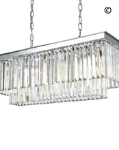 Load image into Gallery viewer, Oasis Bar Light Chandelier- Clear Finish - W:80cm - Designer Chandelier 
