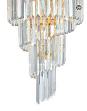 Load image into Gallery viewer, NewYork Oasis Spiral Chandelier - Gold - Width: 40cm - Designer Chandelier 
