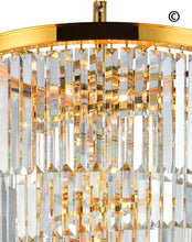 Load image into Gallery viewer, NewYork Oasis Spiral Chandelier - Gold - Width: 60cm - Designer Chandelier 
