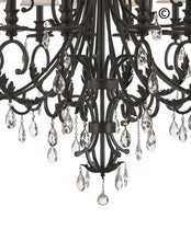 Load image into Gallery viewer, ARIA - Hampton 18 Arm Chandelier - Dark Bronze - Designer Chandelier 
