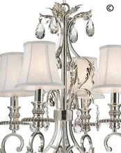 Load image into Gallery viewer, ARIA - Hampton 4 Arm Chandelier - Silver Plated - Designer Chandelier 
