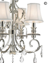 Load image into Gallery viewer, ARIA - Hampton 4 Arm Chandelier - Silver Plated - Designer Chandelier 

