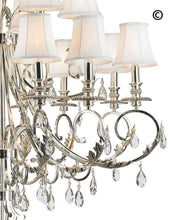 Load image into Gallery viewer, ARIA - Hampton 18 Arm Chandelier - Silver Plated - Designer Chandelier 
