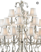 Load image into Gallery viewer, ARIA - Hampton 24 Arm Chandelier - Silver Plated - Designer Chandelier 
