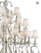 Load image into Gallery viewer, ARIA - Hampton 24 Arm Chandelier - Silver Plated - Designer Chandelier 
