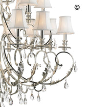 Load image into Gallery viewer, ARIA - Hampton 24 Arm Chandelier - Silver Plated - Designer Chandelier 
