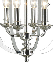 Load image into Gallery viewer, NewYork Luxe - 4 Light - Silver Plated - Designer Chandelier 
