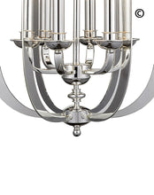 Load image into Gallery viewer, NewYork Luxe - 6 Light - Silver Plated - Designer Chandelier 
