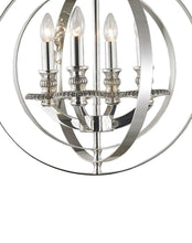 Load image into Gallery viewer, Hampton Orb - 4 Light - Silver Plated - Designer Chandelier 

