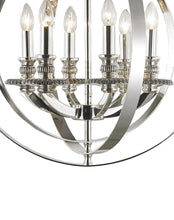 Load image into Gallery viewer, Hampton Orb - 6 Light - Silver Plated
