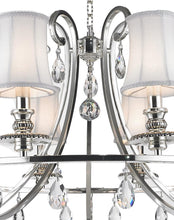 Load image into Gallery viewer, NewYork - Hampton Halo 10 Light Chandelier - Silver Plated - Designer Chandelier 
