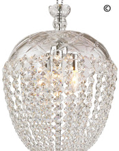 Load image into Gallery viewer, Bohemian Basket Chandelier - Width: 35 cm - Chrome Fixtures - Designer Chandelier 
