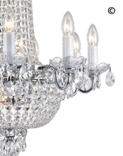 Load image into Gallery viewer, NewYork Empress - Basket Chandelier - Chrome - Width: 60cm - Designer Chandelier 
