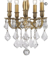 Load image into Gallery viewer, AMERICANA 5 Light Chandelier - Brass Finish - Designer Chandelier 
