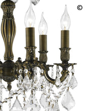 Load image into Gallery viewer, AMERICANA 6 Light Crystal Chandelier - Antique Bronze Style - Designer Chandelier 
