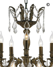 Load image into Gallery viewer, AMERICANA 15 Light Crystal Chandelier - Antique Bronze Style - Designer Chandelier 
