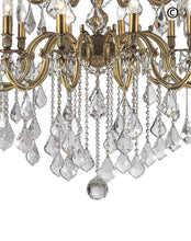 Load image into Gallery viewer, AMERICANA 25 Light Crystal Chandelier - Brass Finish - Designer Chandelier 
