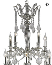 Load image into Gallery viewer, AMERICANA 25 Light Crystal Chandelier - Silver Plated - Designer Chandelier 
