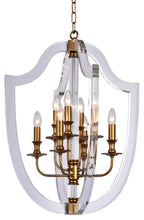 Load image into Gallery viewer, NewYork Lantern 8 Light - Antique Gold Finish
