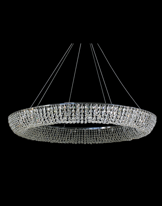 Platinum Ring Chandelier- W:120cm - Designer Chandelier 