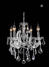Load image into Gallery viewer, Maria Theresa 4 Light Crystal Chandelier - CHROME - Designer Chandelier 
