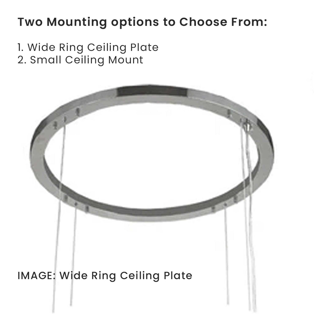 NewYork - Halo Ring - W:60cm - Chrome