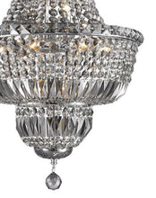 Load image into Gallery viewer, Empress Crystal Basket Chandelier - SMOKE- 12 Light
