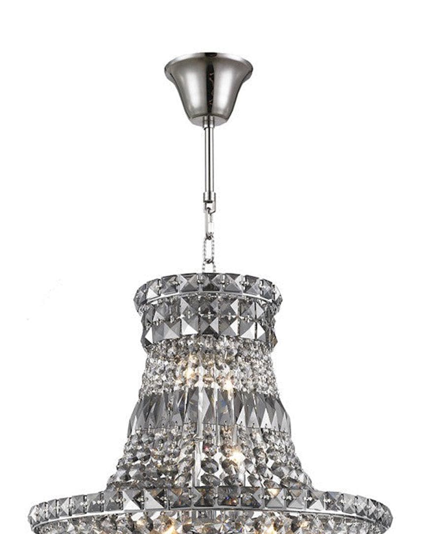 Empress Crystal Basket Chandelier - Smoke- 12 Light