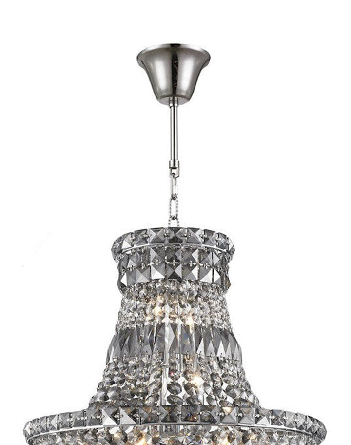 Empress Crystal Basket Chandelier - Smoke- 12 Light